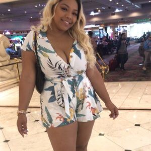 Tropical stylish Romper Fashion Nova Romper